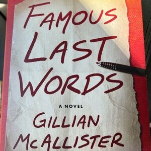 Famous Last Words Novel by Gillian McAllister